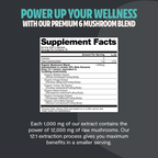 Organic Mushroom Complex Capsules – 10-Mushroom Immune & Brain Support