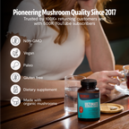Organic Mushroom Complex Capsules – 10-Mushroom Immune & Brain Support