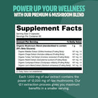 Organic Mushroom Complex Capsules – 10-Mushroom Immune & Brain Support
