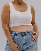 Classic Wide Strap Tank Halftee – Layering Essential for Women