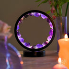 I Am At Peace – Spiritual Protection Amethyst Crystal Lamp