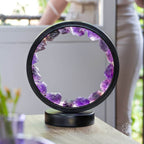 I Am At Peace – Spiritual Protection Amethyst Crystal Lamp