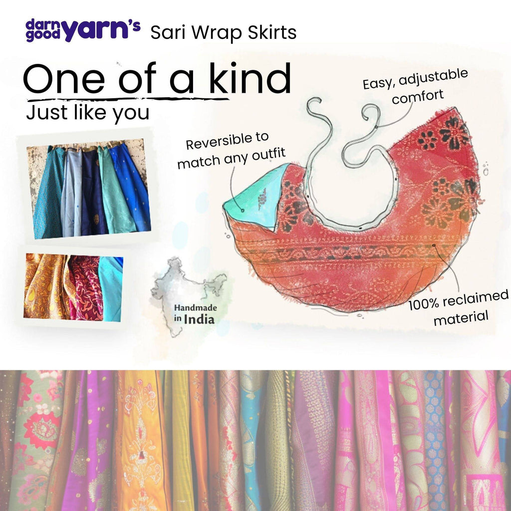 The Original Sari Wrap Skirt – Versatile Bohemian Style