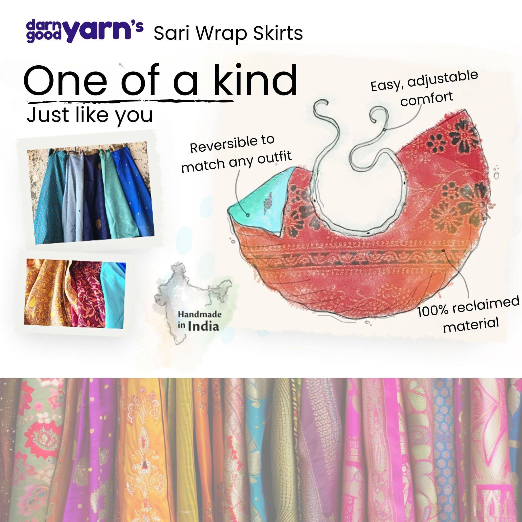 The Original Sari Wrap Skirt – Versatile Bohemian Style