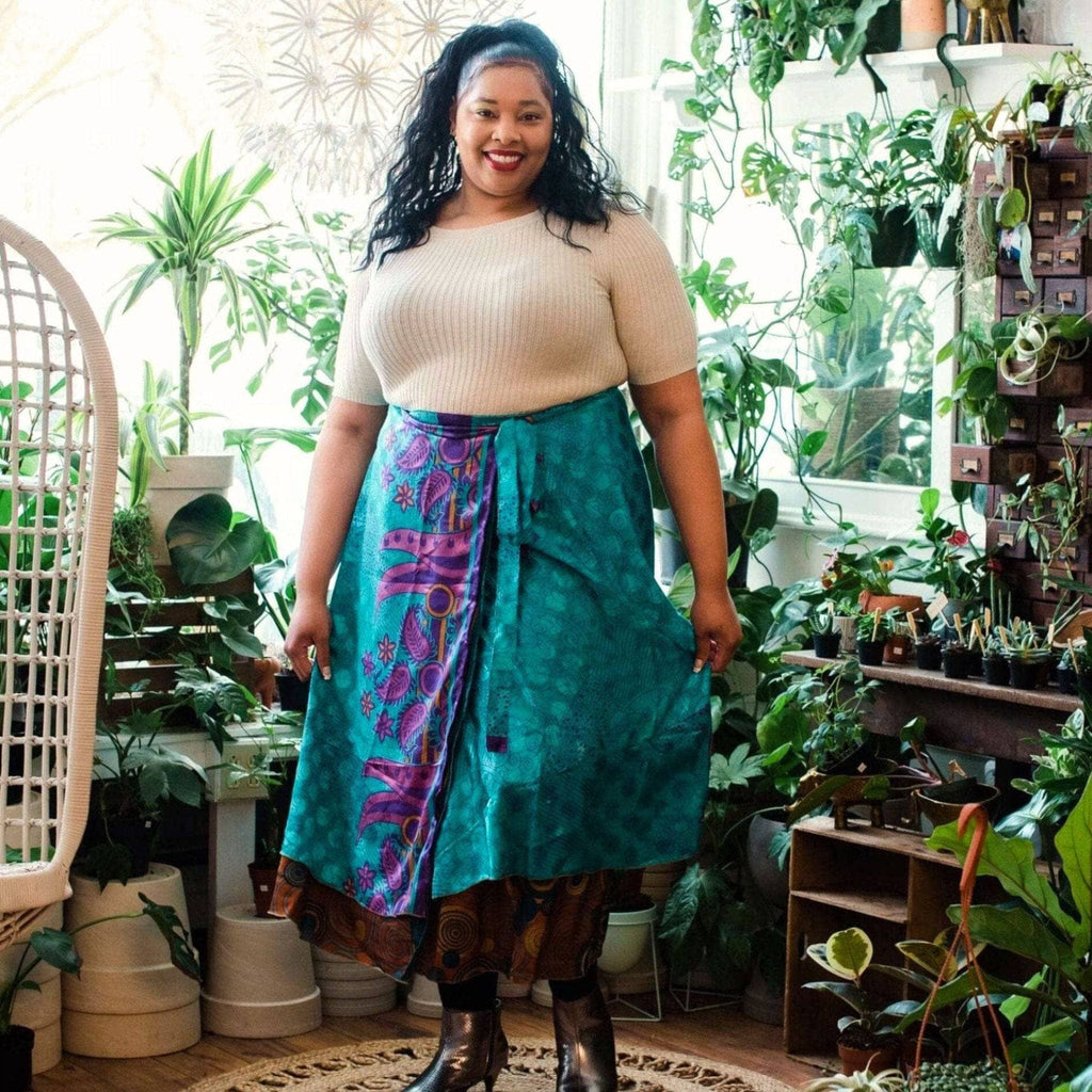 The Original Sari Wrap Skirt – Versatile Bohemian Style
