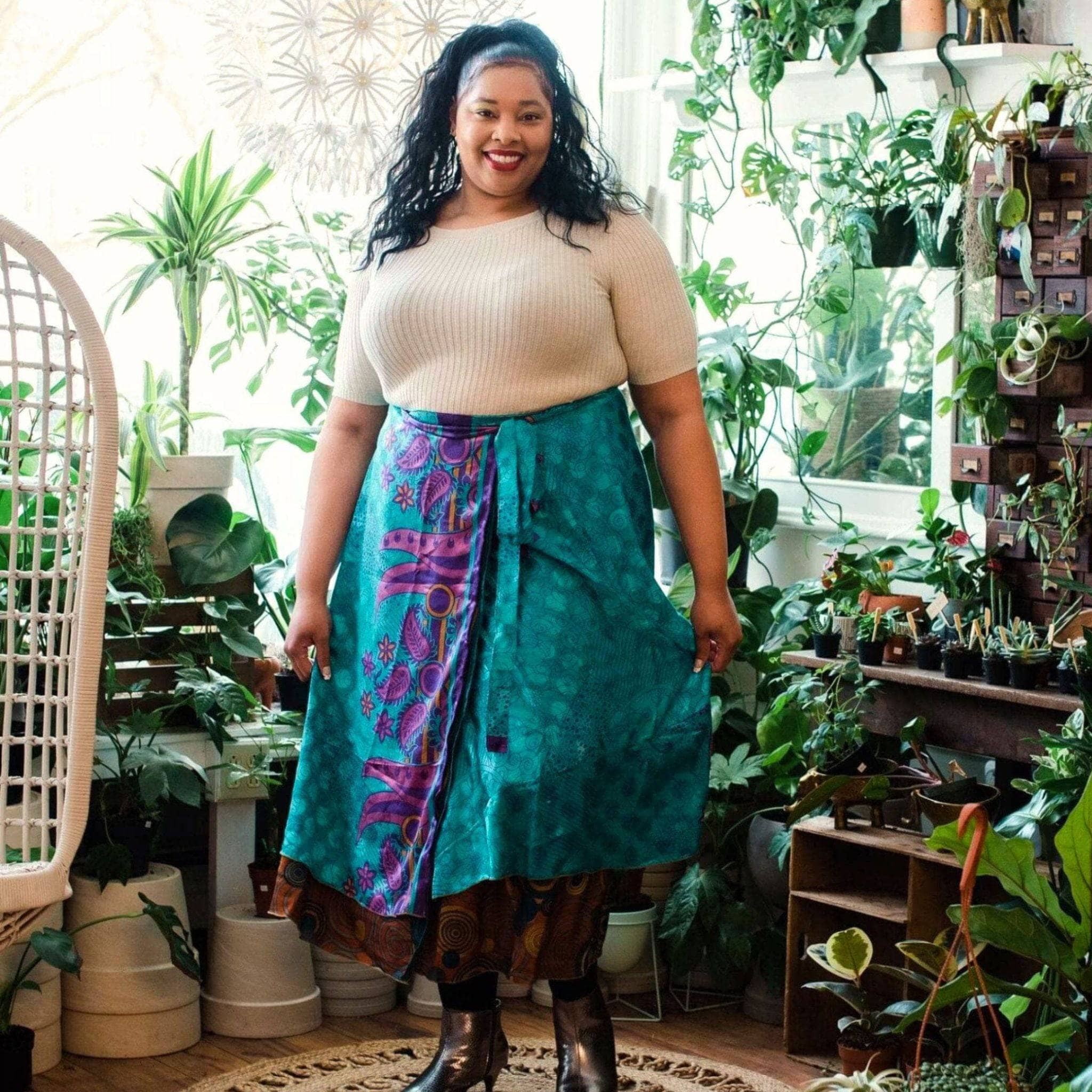 The Original Sari Wrap Skirt – Versatile Bohemian Style