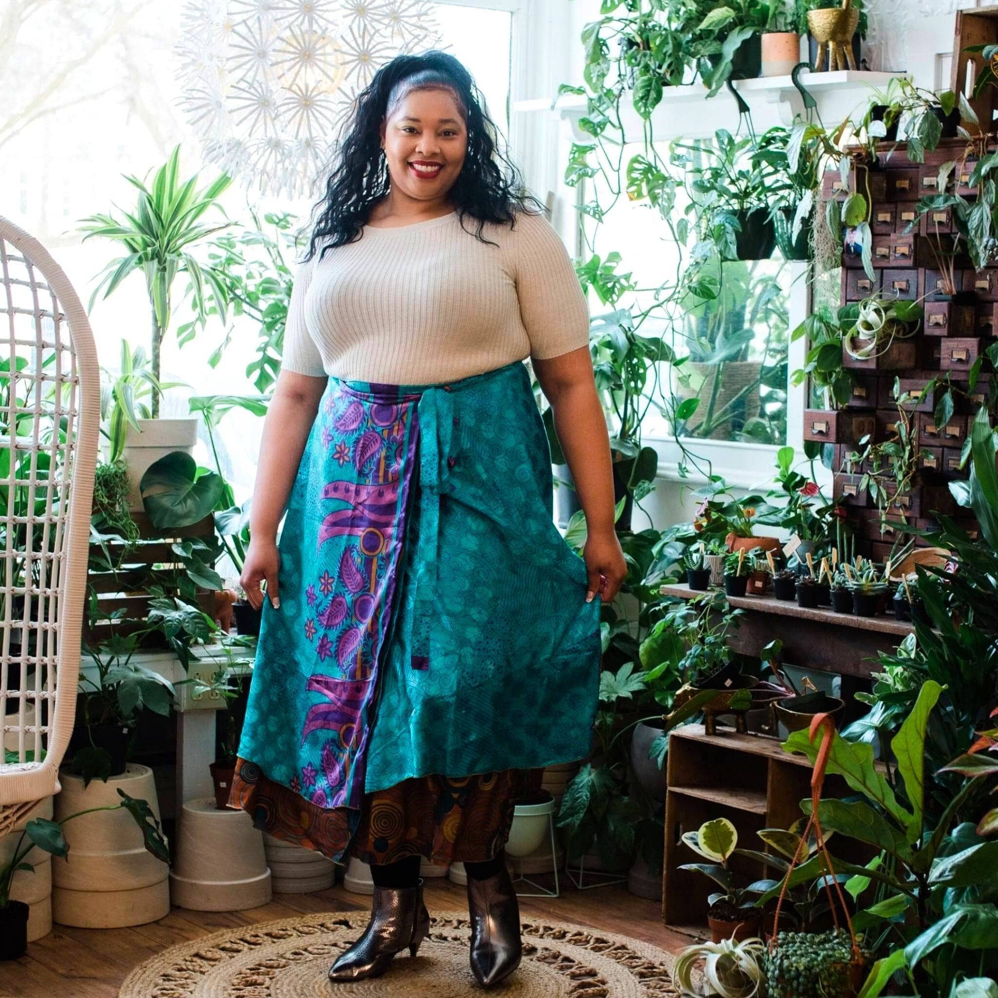 The Original Sari Wrap Skirt – Versatile Bohemian Style