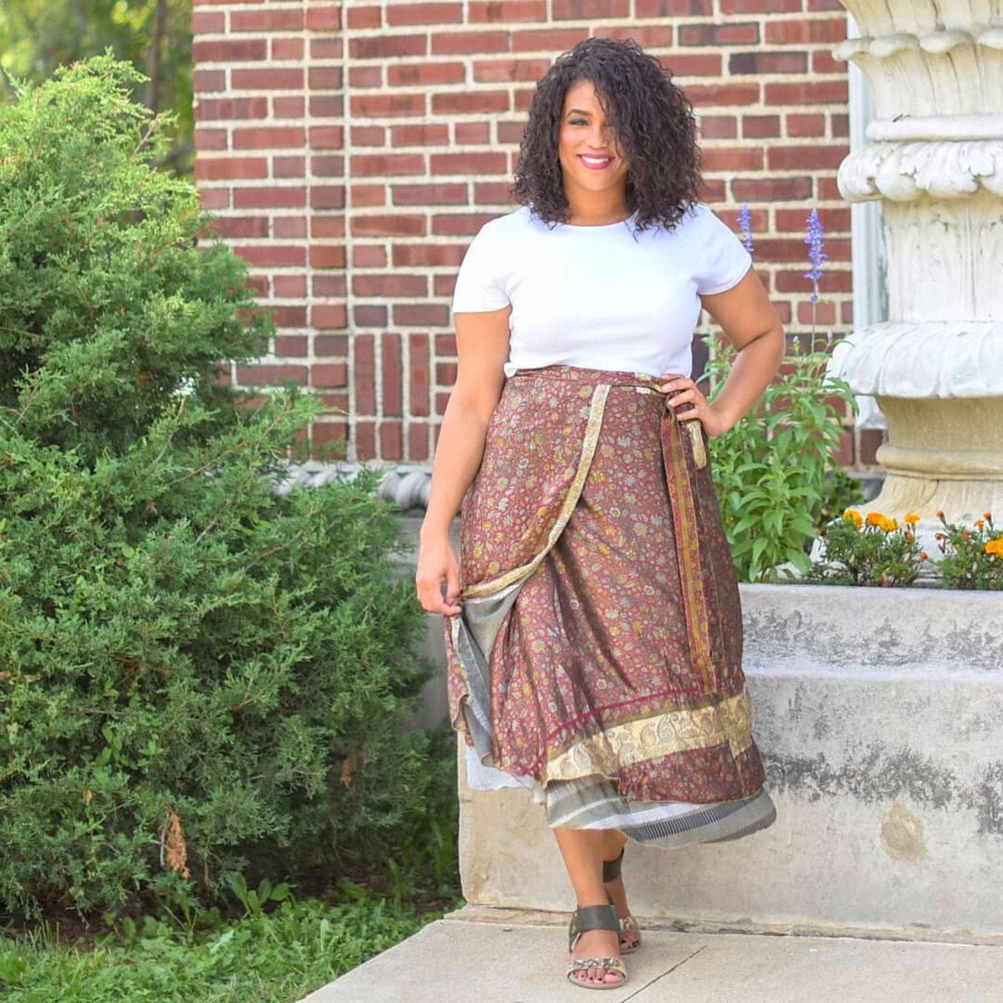 The Original Sari Wrap Skirt – Versatile Bohemian Style