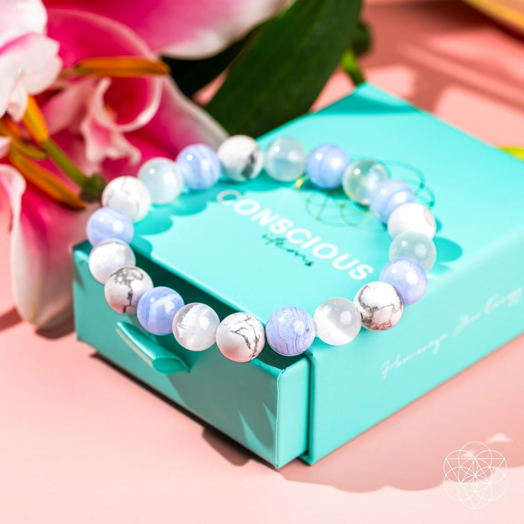 The Empath's Trio – Daily Reset Crystal Bracelet Set