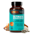 Organic Mushroom Complex Capsules – 10-Mushroom Immune & Brain Support