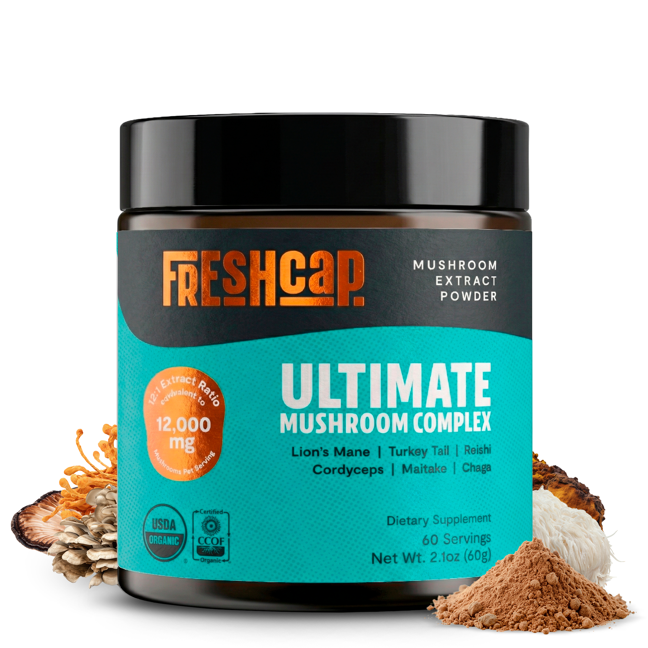 Organic Mushroom Extract Powder Blend – Daily Functional Mushroom Mix