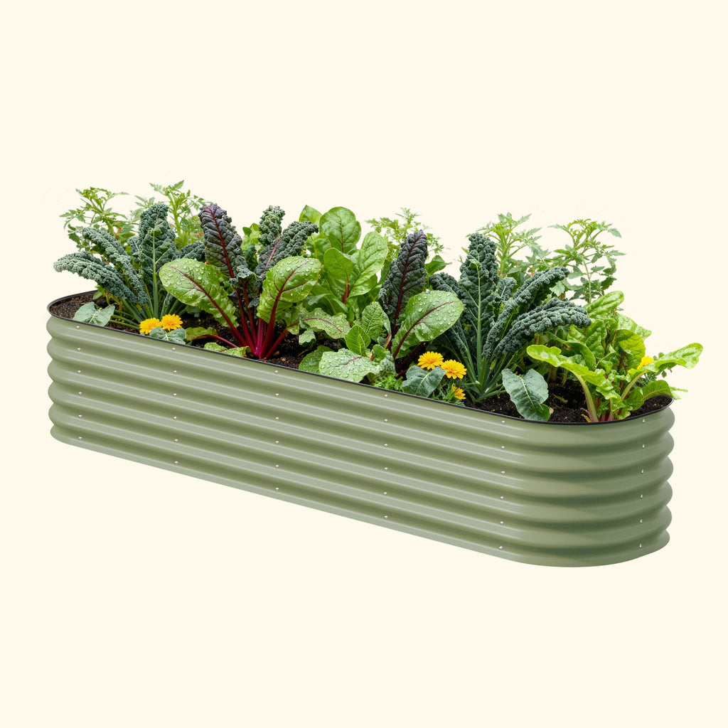 17" Tall 9-in-1 Modular Metal Raised Garden Bed Kit – Large