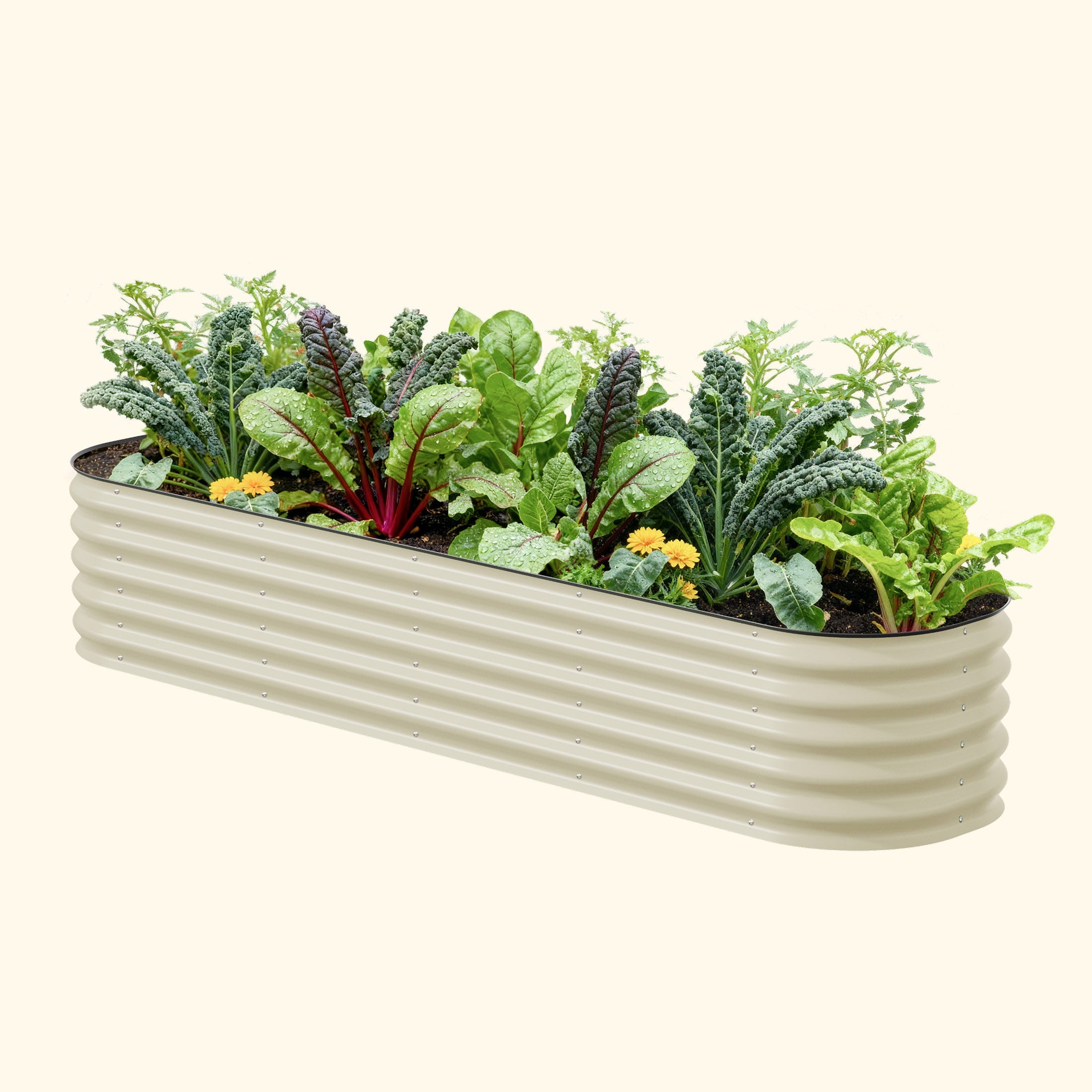 17" Tall 9-in-1 Modular Metal Raised Garden Bed Kit – Large