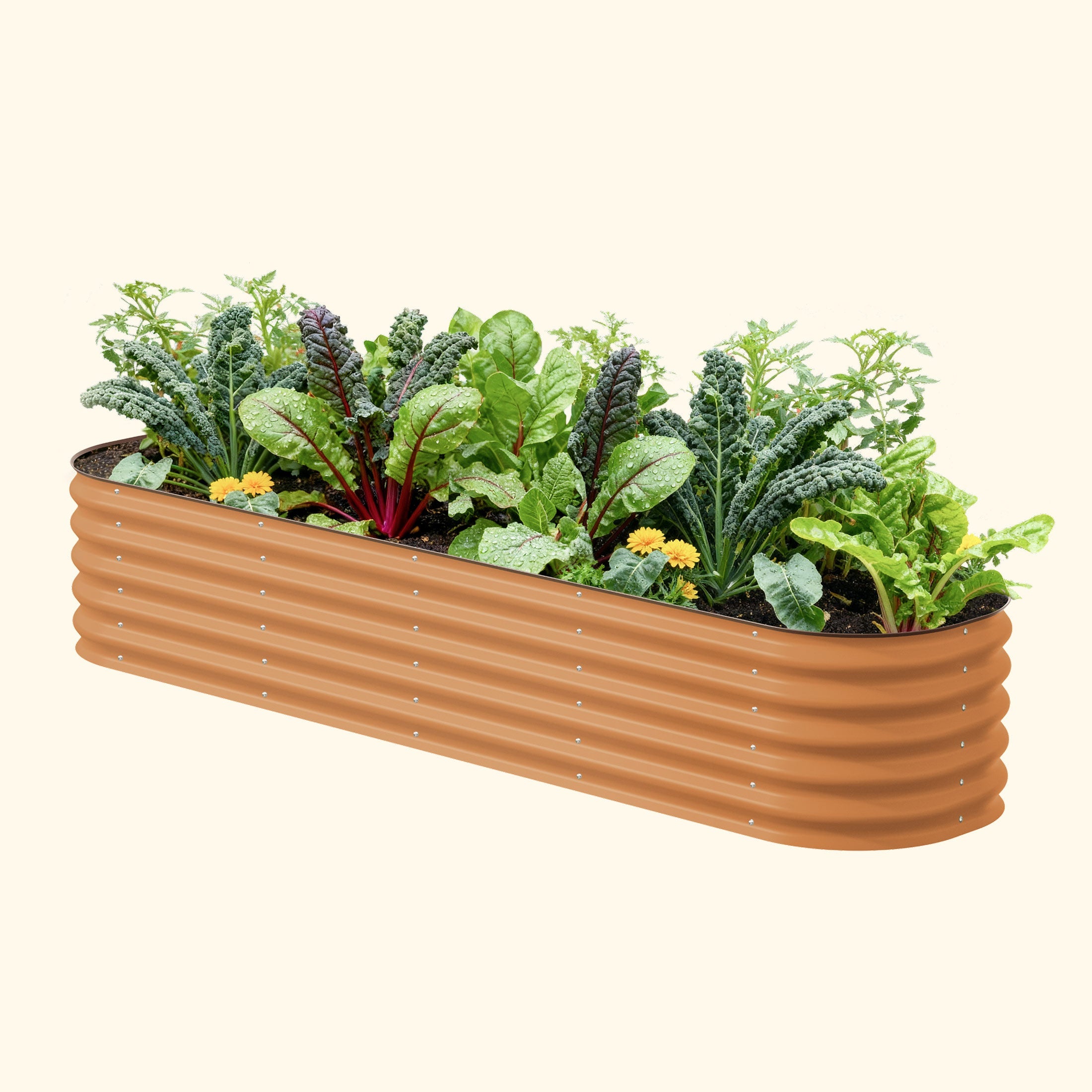 17" Tall 9-in-1 Modular Metal Raised Garden Bed Kit – Large