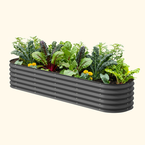 17" Tall 9-in-1 Modular Metal Raised Garden Bed Kit – Large